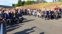 Rosenheim, 17. September 2025, Gesamtverkehrsfreigabe der B15 Westtangente in Rosenheim. Foto: Olaf Konstantin Krueger