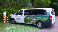 E-Carsharing in Stadt und Landkreis Rosenheim: Mercedes-Benz eVito Tourer in Oberaudorf. Foto: Olaf Konstantin Krueger