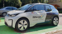 E-Carsharing in Stadt und Landkreis Rosenheim: BMW i3 in Raubling. Foto: Olaf Konstantin Krueger