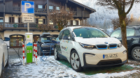 E-Carsharing in Stadt und Landkreis Rosenheim: BMW i3 in Oberaudorf. Foto: Olaf Konstantin Krueger