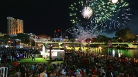 Nation's largest Australia Day parade and the biggest fireworks display in South Australia in Adelaide on Australia Day 2016. Photo: Olaf Konstantin Krueger